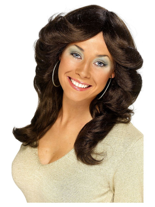 70s Flick Wig, Brown